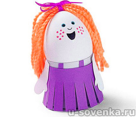 Фигурки из яиц к Пасхе