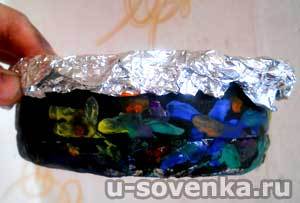 поделка из паье маше корзинка